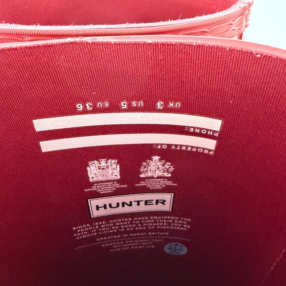 red Hunter boots original tall size US 5 - Picture 2 of 7